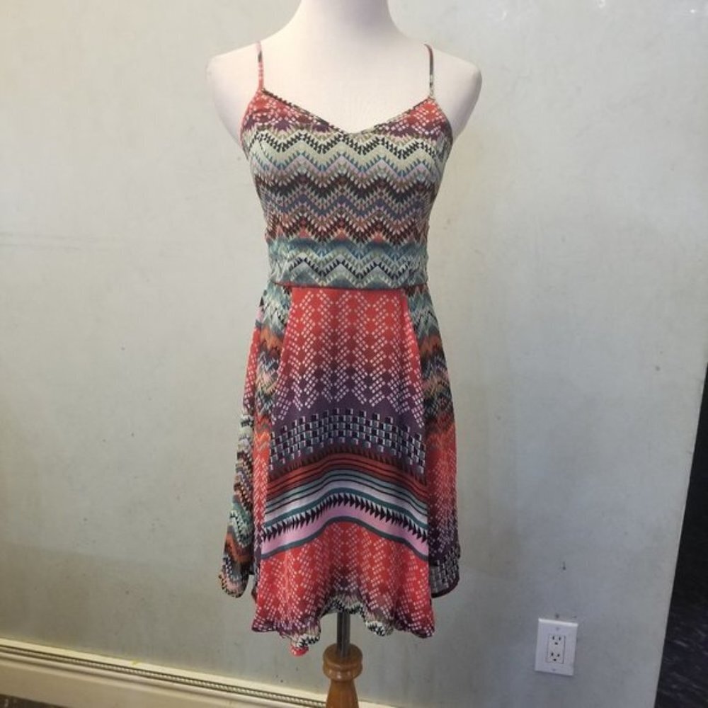 Love Fire mulit-colored flowie dress (280)